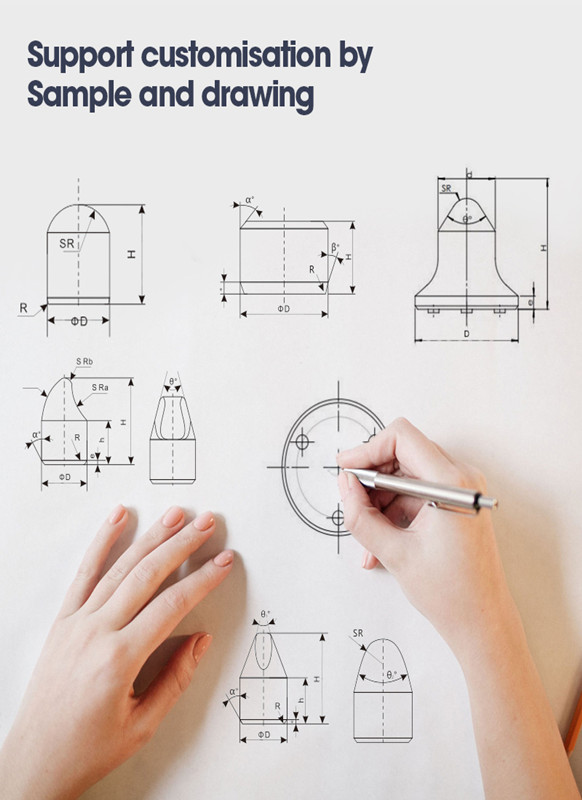 cemented carbide button types and sizes